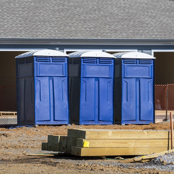 how often are the porta potties cleaned and serviced during a rental period in Kenansville